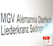 MGV Alemania wird Liederkranz